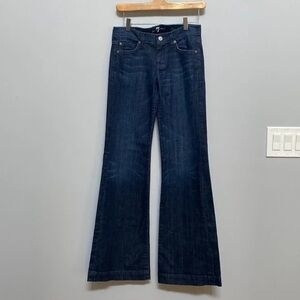 7 For All Mankind Dark Blue Flare Jeans